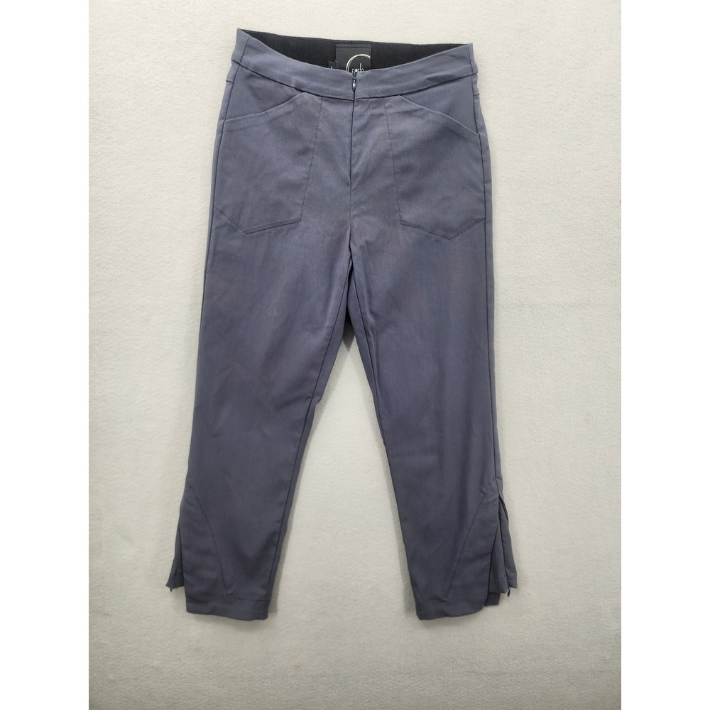 Porto San‎ Francisco Gray Jet Setter Stretch Pants Split Hem Trousers Sz 1 Small